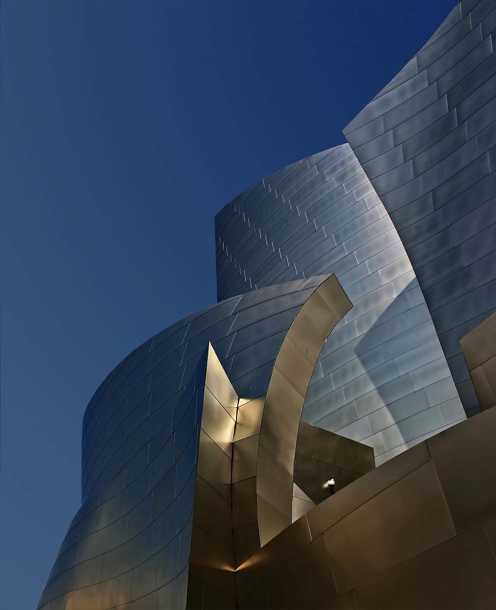 los angeles low-angle gray building audience